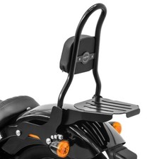 Sissy Bar CSM + porte bagages pour Harley Softail Street Bob 18-23 noir