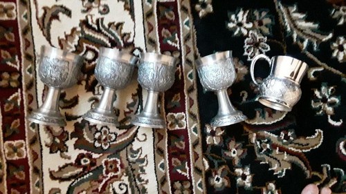 Antique silverplate cup - silverplate,