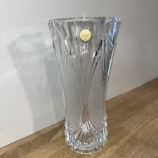Grand Vase En Cristal D’Arques Bi Texture Modèle Chatelet 29,5 cm