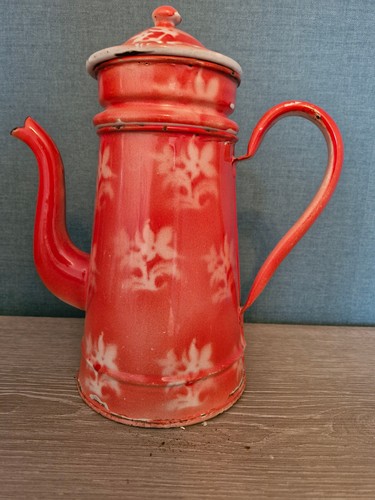 Cafetiere emaille ancienne - emaille,