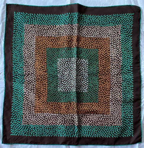 Foulard soie vintage - foulard,