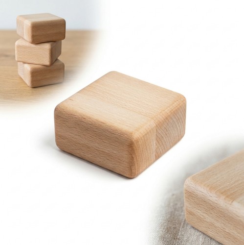 Bloc montessori bois hêtre - montessori,