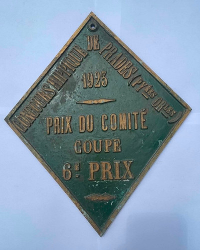 Ancienne plaque recompense - plaque,