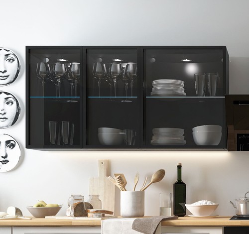 Armoire murale vitrine - armoire,