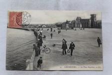 Cpa 1907, Cherbourg, la place Napoléon, pêche, Manche 50