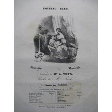 THYS Alphonse L'Oiseau Bleu Chant Piano ca1830