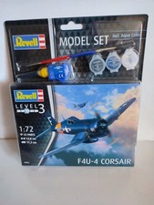 MAQUETTE REVELL AVION F4U-4 CORSAIR 1/72  AVEC KIT PEINTURE NEUF