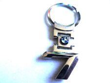porte clés auto chromé logo BMW série 7 années 2000