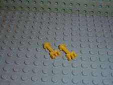 2 x LEGO Yellow Hinge Bar ref 2433 / set 4563 6340 6348 6486 6575 ....
