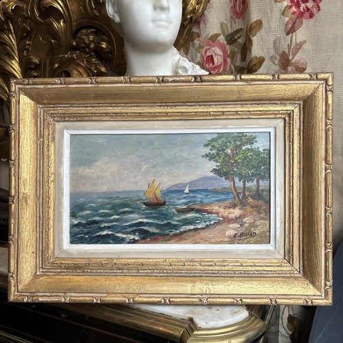 Ancien tableau huile sur - huile,