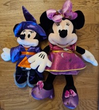 2 Peluches Minnie Mouse Disneyland - Edition Magie Disney en parade et sorciere