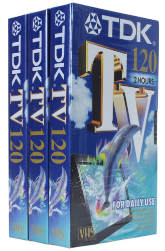 Tdk lot 3 cassette vidéo - -,