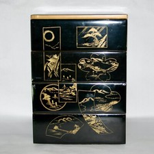 Ancien urushi "chinkin" en