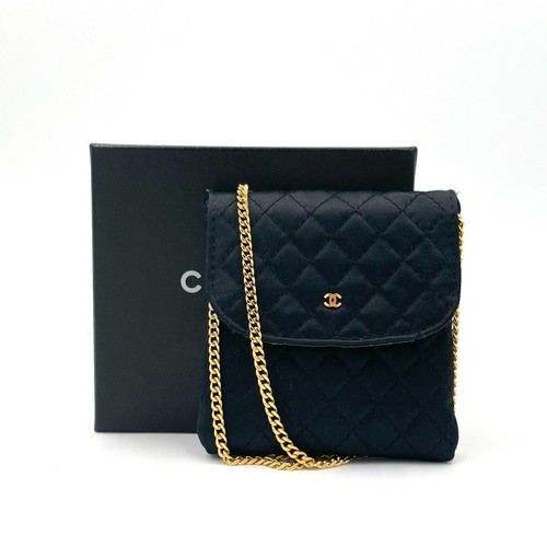 Mini pochette chaîne satin - pochette,