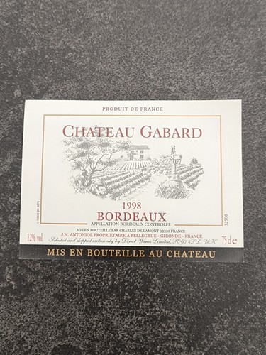 étiquette vin château - de,