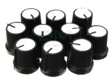 knob bouton potard pour TABLE DE MIXAGE NEUF BLANC pedales ,amplis  ..LOT DE 10