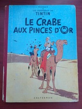Le crabe aux pinces d'or - 4ème plat B31 - 1962 - Casterman - cote BDM 60€