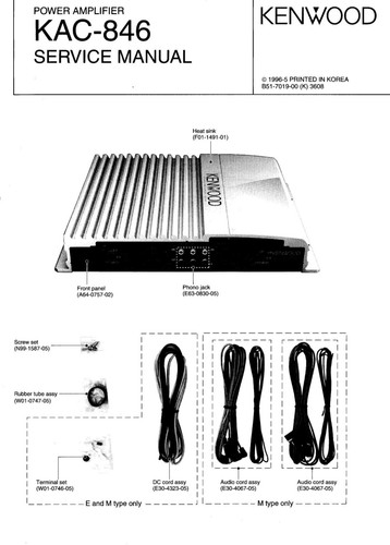 Service manuel instructions - service,