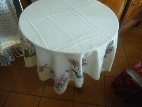 Nappe ancienne peinte la - ancienne, à