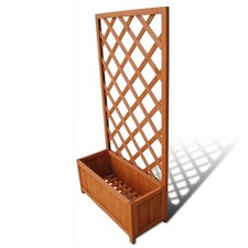 Jardinière avec Treillis Bois