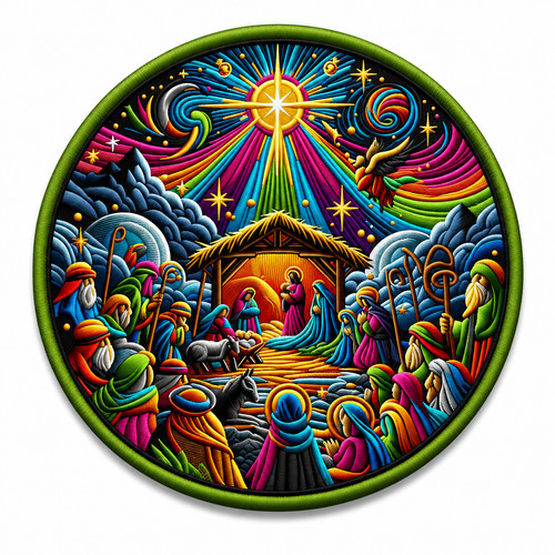 Bible stories patch iron - bible, iron-on
