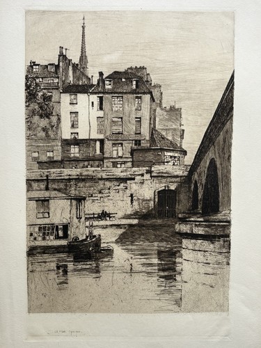 Quai orfevres paris gravure - quai,