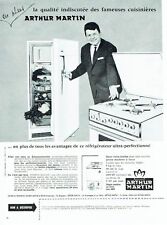 PUBLICITE ADVERTISING 126  1962  Arthur Martin frigidaire cuisinière  lave linge
