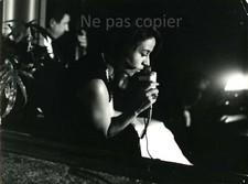 ANNIE GIRARDOT vers 1965 actrice comédienne cinéma microphone