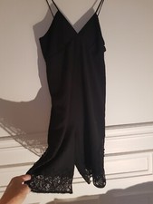 Combishort Maje Neuf Noir avec dentelle Taille 2 En 100% Polyester