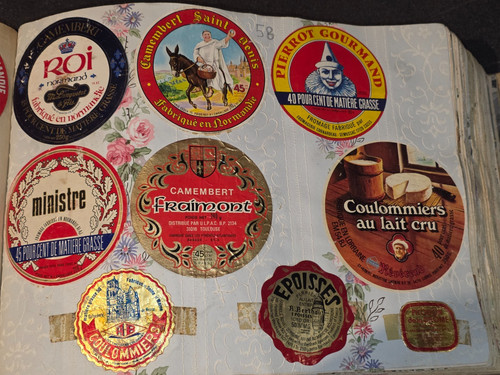 Ancienne etiquette fromage - etiquette,