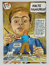 CPM par Crosa tirage limité à 500 ex. - Tintin en Dracénie (ref 1267)