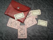 Lot de Bons Points anciens D'Écolier + Pochette en Cuir