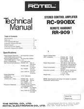 Service Manuel D'Instructions