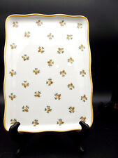 ROVINA EPINAL - BEAU PLAT RECTANGULAIRE -  BOUTONS DE ROSES