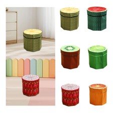 Pouf de rangement pliable, coffre décoratif, repose-pieds, organisateur, gain