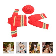  1 ensemble de costumes de pompier pour poupée : ensemble de déguisements de
