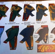 PLANCHE  FORTHOFFER Service SANTE n°198 ambulances UNIFORMES EMPIRE NAPOLEON 
