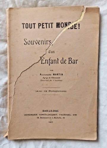 Tout petit monde - petit, souvenirs