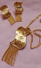 PARURE BIJOUX FEMME OR JAUNE PLAQUÉ 22k 54gr  CHAINE  COLLIER NEUF JOAILLERIE