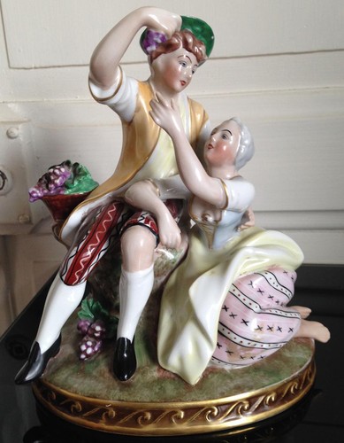 Sculpture couple porcelaine - couple,