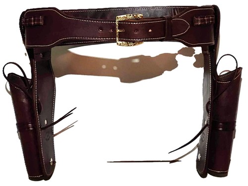 Ceinture cuir western - en, avec