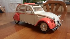 Citroen 2ch 1966 Blanche et orange solido 1/18eme