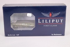 LM063 LILIPUT BACHMANN L221204 Ho Train Wagon plat à ridelles DB porte char gris