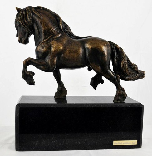 Cheval frison tête d - frison,