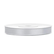 Ruban satin double face - , argent