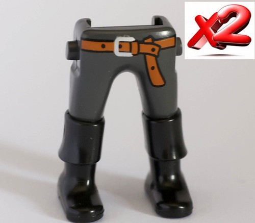 Playmobil jambes grises - x2,