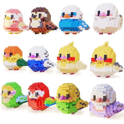 Cute parrot micro mini blocks - cute,