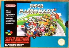 SUPER MARIO KART - BOÎTE VIDE ORIGINALE NINTENDO SNES PAL FAH - Très Bon État