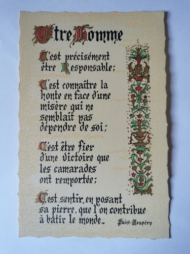 Cpa être homme - être,
