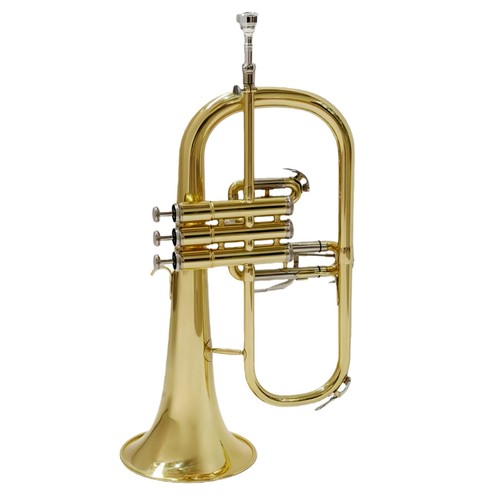 Bugle bémol doré - en,